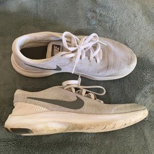 White Nike Running Shoes